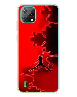 Чехол для Blackview Oscal C60 с картинкой «Jordan Red Smoke»