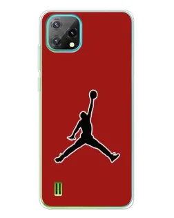 Чехол для Blackview Oscal C60 с картинкой «Jordan Red Back»