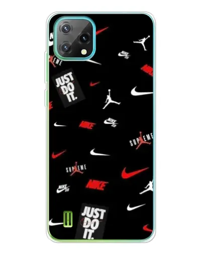Чехол для Blackview Oscal C60 с картинкой «Nike Mix Pattern»