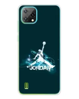 Чехол для Blackview Oscal C60 с картинкой «Jordan Blue Fire»