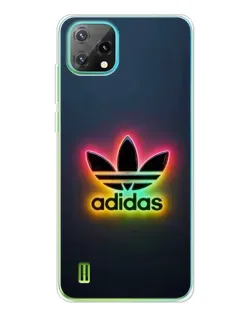 Чехол для Blackview Oscal C60 с картинкой «Неоновый Adidas»