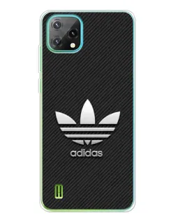 Чехол для Blackview Oscal C60 с картинкой «Adidas Карбоновая текстура»