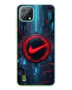 Чехол для Blackview Oscal C60 с картинкой «Техногенный стиль Nike»