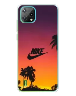 Чехол для Blackview Oscal C60 с картинкой «Nike на закате солнца»