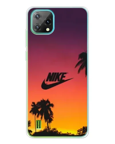 Чехол для Blackview Oscal C60 с картинкой «Nike на закате солнца»
