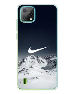 Чехол для Blackview Oscal C60 с картинкой «Nike — зимние горы»