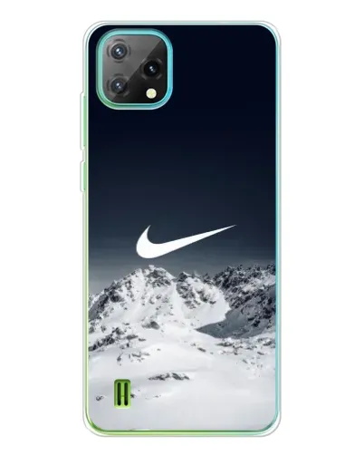 Чехол для Blackview Oscal C60 с картинкой «Nike — зимние горы»