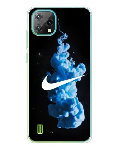 Чехол для Blackview Oscal C60 с картинкой «Nike и синий дым»