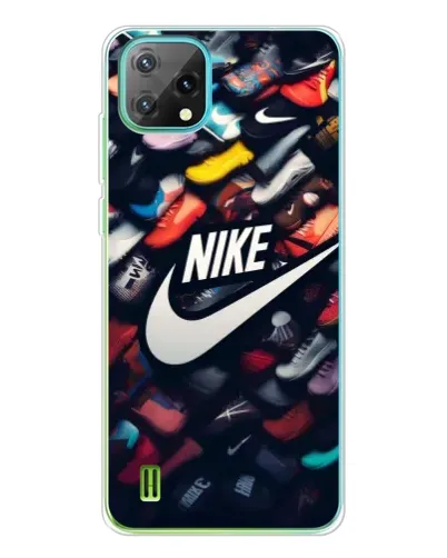 Чехол для Blackview Oscal C60 с картинкой «Коллекция кроссовок Nike»