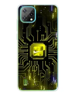 Чехол для Blackview Oscal C60 с картинкой «Nike — золотая искра»
