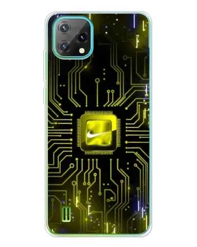 Чехол для Blackview Oscal C60 с картинкой «Nike — золотая искра»