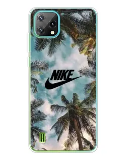 Чехол для Blackview Oscal C60 с картинкой «Тропический принт Nike»