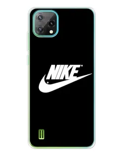 Чехол для Blackview Oscal C60 с картинкой «Мазки краски Nike»