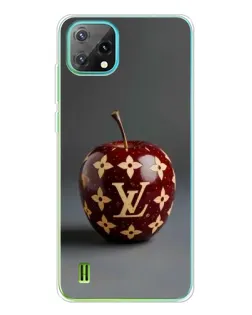 Чехол для Blackview Oscal C60 с картинкой «Красное яблоко LV»