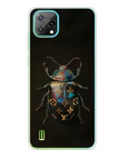Чехол для Blackview Oscal C60 с картинкой «LV — мраморный принт»