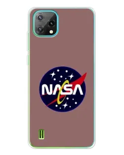Чехол для Blackview Oscal C60 с картинкой «NASA — ретро космос»