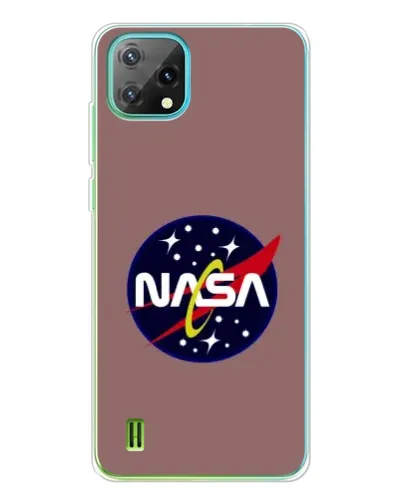 Чехол для Blackview Oscal C60 с картинкой «NASA — ретро космос»