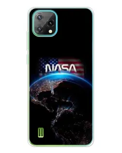 Чехол для Blackview Oscal C60 с картинкой «Земля из космоса NASA»