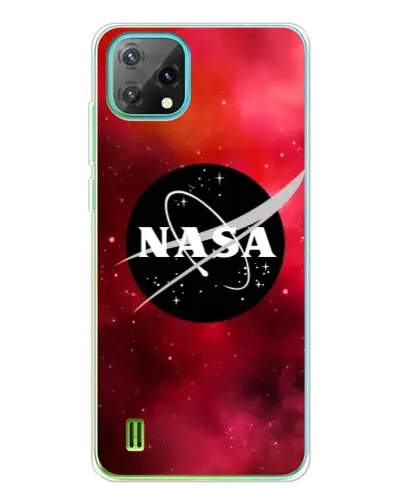 Чехол для Blackview Oscal C60 с картинкой «NASA — красная туманность»