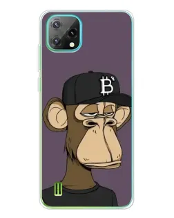 Чехол для Blackview Oscal C60 с картинкой «Bored Ape в кепке»