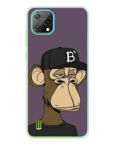 Чехол для Blackview Oscal C60 с картинкой «Bored Ape в кепке»