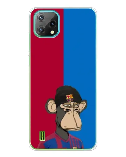 Чехол для Blackview Oscal C60 с картинкой «Bored Ape — фанат Барсы»