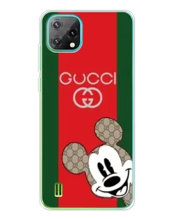 Чехол для Blackview Oscal C60 с картинкой «Gucci — полосы и Микки»