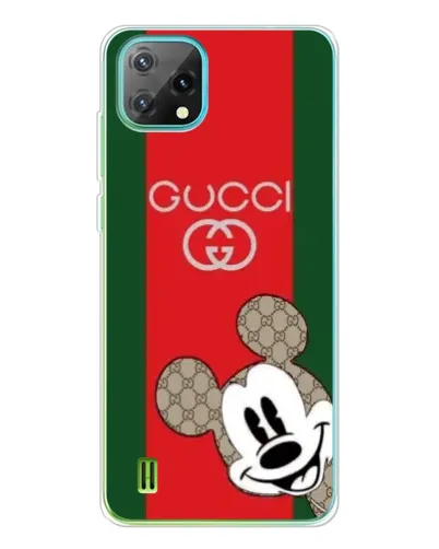 Чехол для Blackview Oscal C60 с картинкой «Gucci — полосы и Микки»