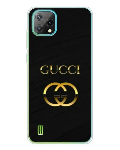 Чехол для Blackview Oscal C60 с картинкой «Золотой логотип Gucci»