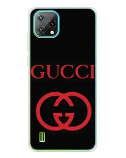 Чехол для Blackview Oscal C60 с картинкой «Gucci — красный логотип»