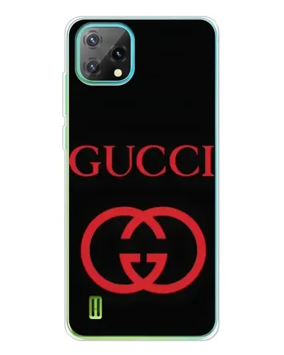 Чехол для Blackview Oscal C60 с картинкой «Gucci — красный логотип»