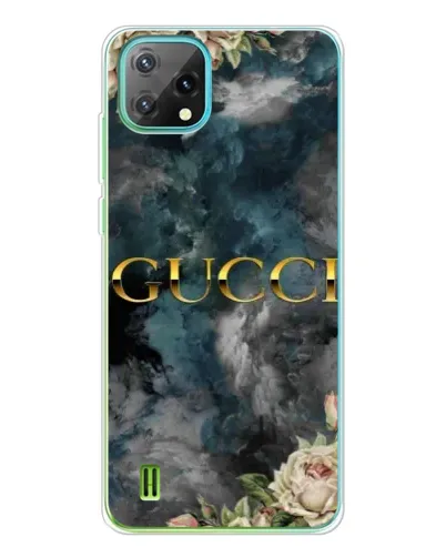 Чехол для Blackview Oscal C60 с картинкой «Абстрактные цветы Gucci»