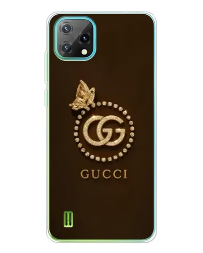 Чехол для Blackview Oscal C60 с картинкой «Gucci — золотая бабочка»