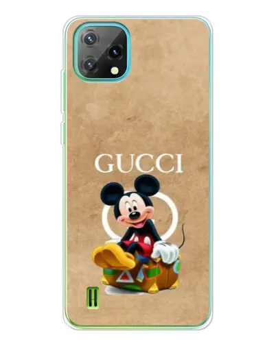 Чехол для Blackview Oscal C60 с картинкой «Микки Маус Gucci — крафт»