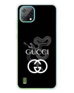 Чехол для Blackview Oscal C60 с картинкой «Gucci — серебряная змея»