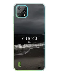 Чехол для Blackview Oscal C60 с картинкой «Gucci — морской прибой»