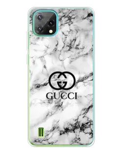 Чехол для Blackview Oscal C60 с картинкой «Gucci — мраморный шик»