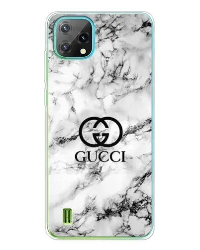 Чехол для Blackview Oscal C60 с картинкой «Gucci — мраморный шик»