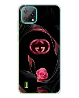 Чехол для Blackview Oscal C60 с картинкой «Gucci — неоновая роза»