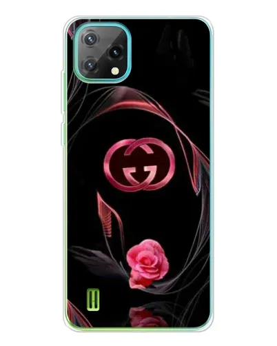 Чехол для Blackview Oscal C60 с картинкой «Gucci — неоновая роза»