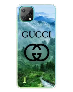 Чехол для Blackview Oscal C60 с картинкой «Gucci — горный пейзаж»