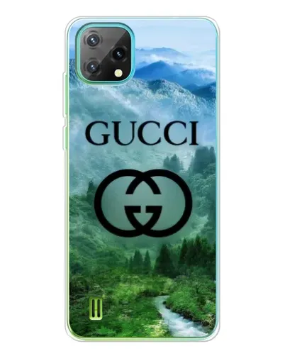 Чехол для Blackview Oscal C60 с картинкой «Gucci — горный пейзаж»