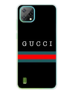 Чехол для Blackview Oscal C60 с картинкой «Gucci — красный пояс»