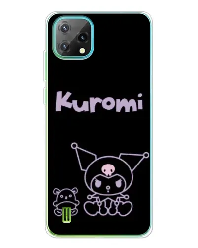 Чехол для Blackview Oscal C60 с картинкой «Kuromi — черный минимализм»