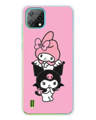 Чехол для Blackview Oscal C60 с картинкой «My Melody и Kuromi»
