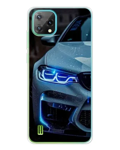 Чехол для Blackview Oscal C60 с картинкой «Взгляд BMW с синими фарами»