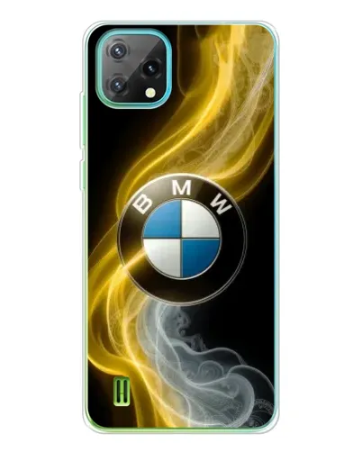 Чехол для Blackview Oscal C60 с картинкой «Золотистый дым BMW»