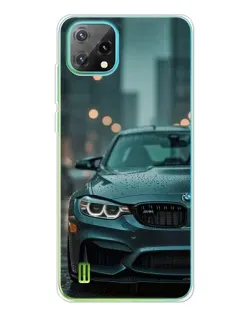 Чехол для Blackview Oscal C60 с картинкой «BMW в огнях города»