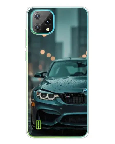 Чехол для Blackview Oscal C60 с картинкой «BMW в огнях города»