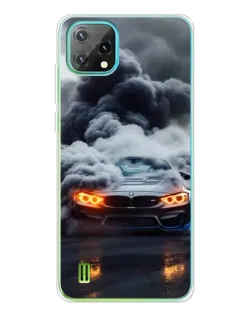 Чехол для Blackview Oscal C60 с картинкой «BMW в дыму»